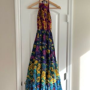 Anthropologie Halter Maxi Dress